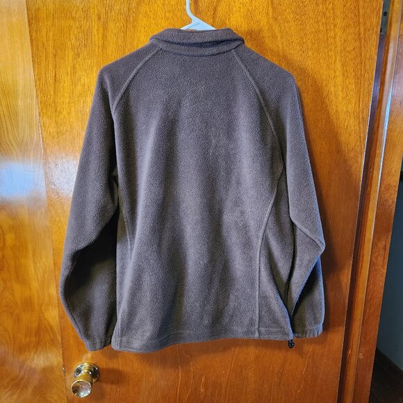 Women's Large Columbia Sportswear Brown Full Zip Fleece Jacket - Picture 10 of 10
